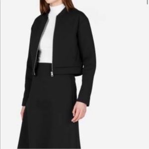 Everlane The Street Fleece Cropped Bomber Jacket S